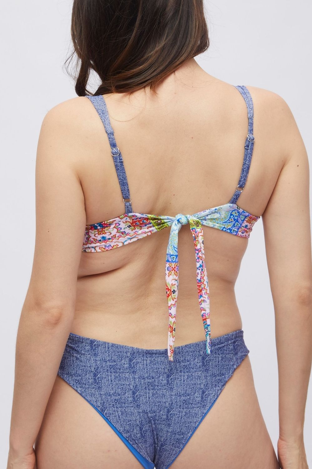 Bottom Gaviotas Denim reversible a azul claro