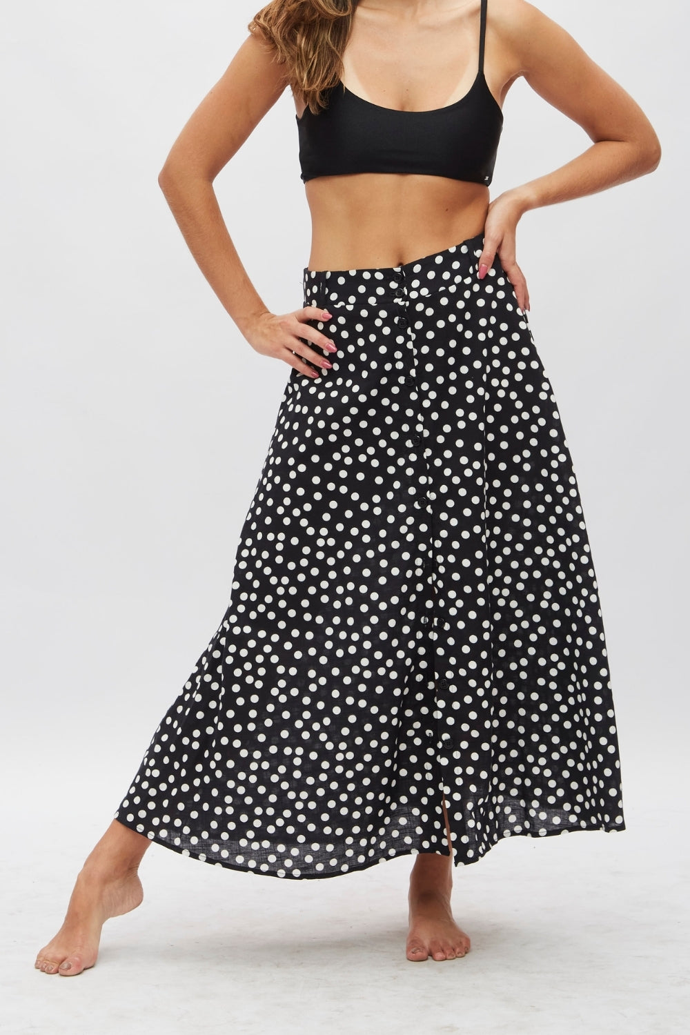 Falda Marlín Lunares negros