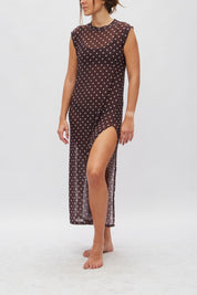 Vestido Venice Lunares marrón