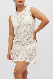 Vestido Cancún mini Crema