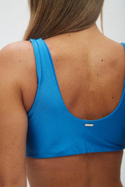 Top Saona Azul claro satinado reversible a mate