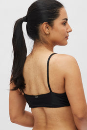 Top Santa María Negro satinado reversible a mate