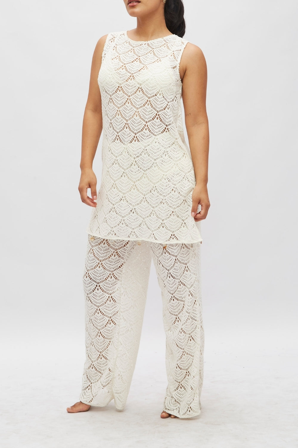 Vestido Cancún mini Crema