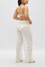 Pantalón Cala Tejido crema