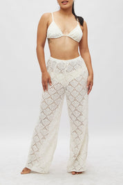 Pantalón Cala Tejido crema