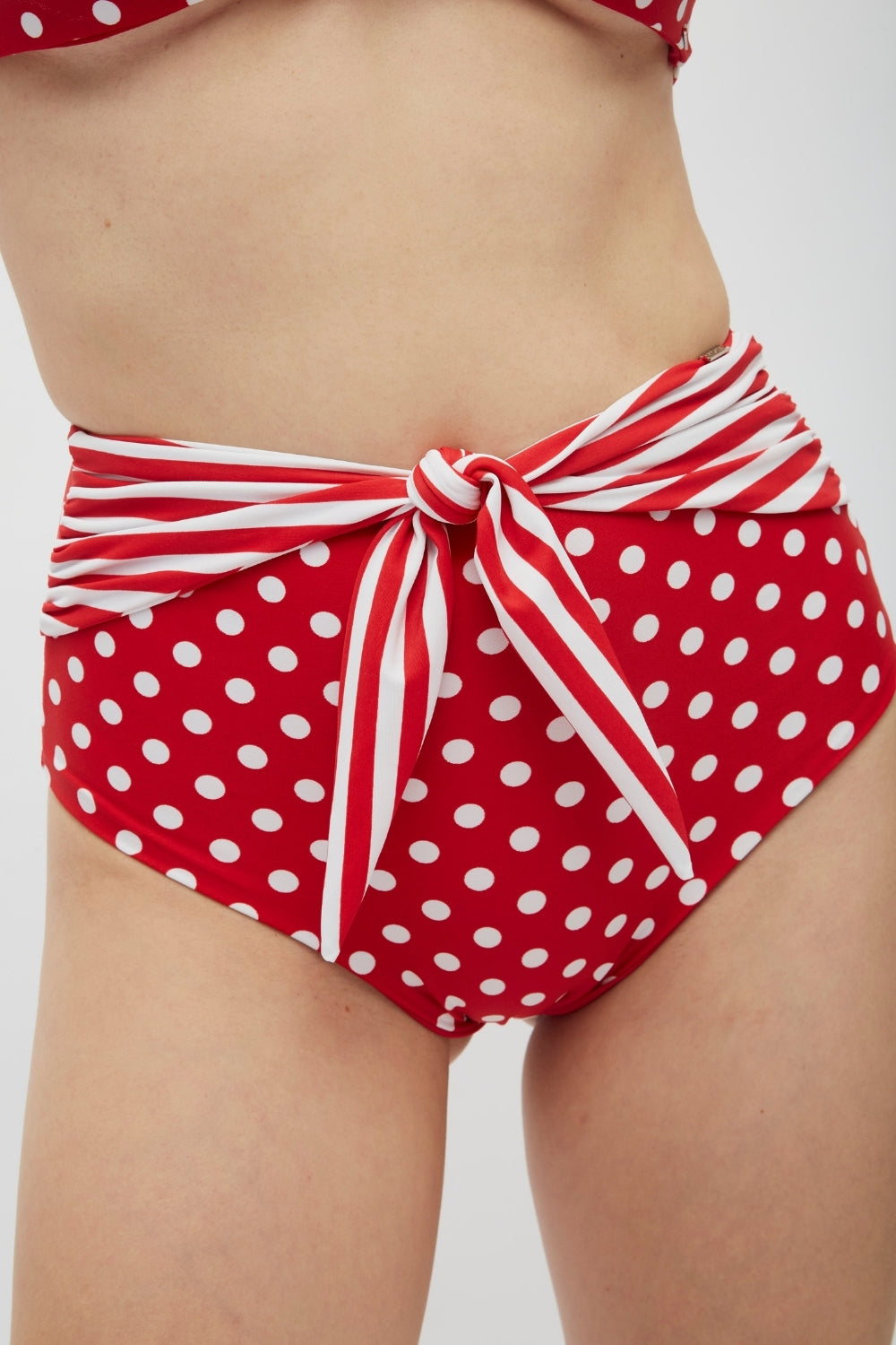 Bottom Naplo Lunares rojo