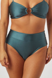 Bottom Bora verde oscuro satinado