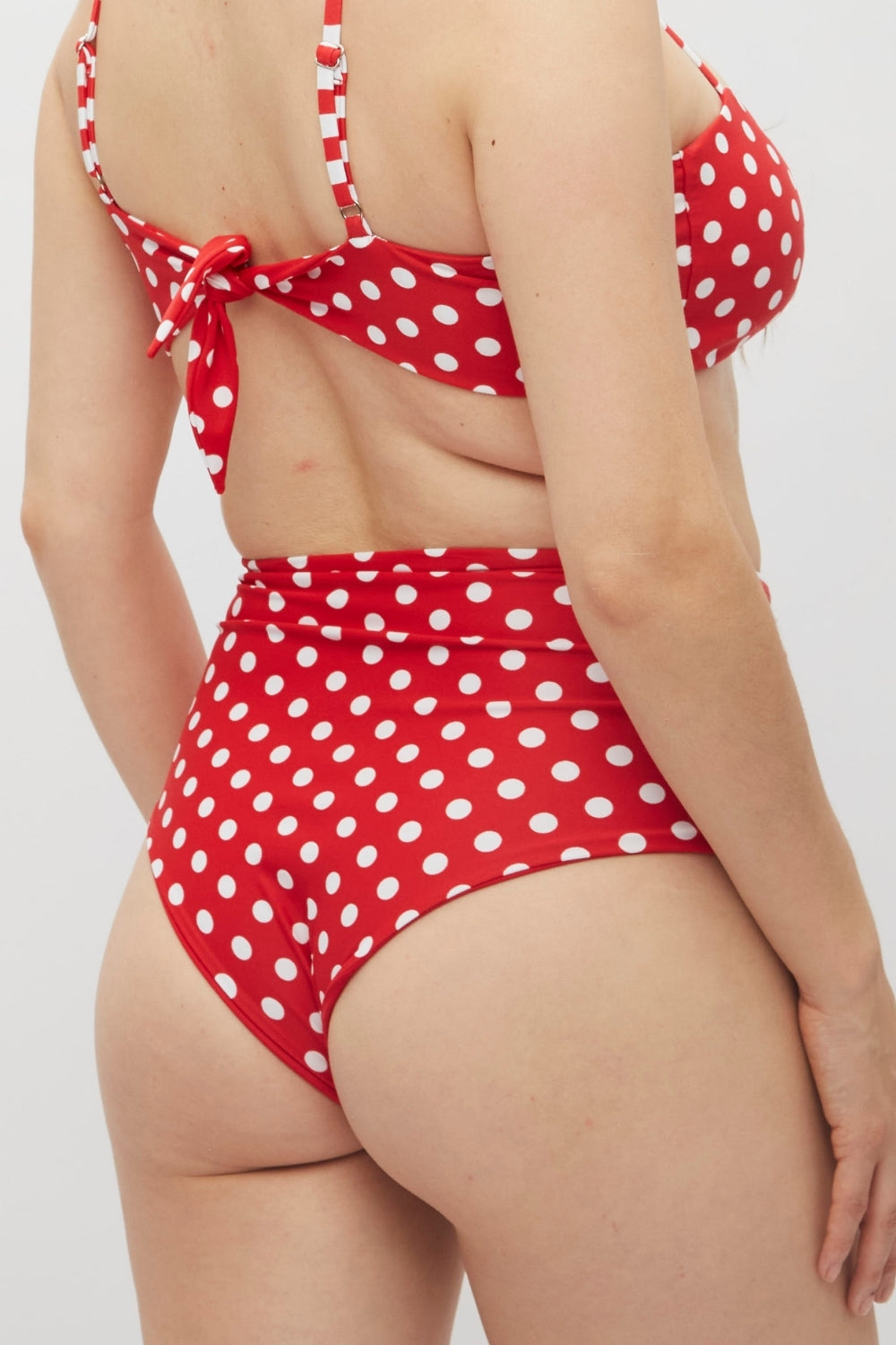 Bottom Naplo Lunares rojo