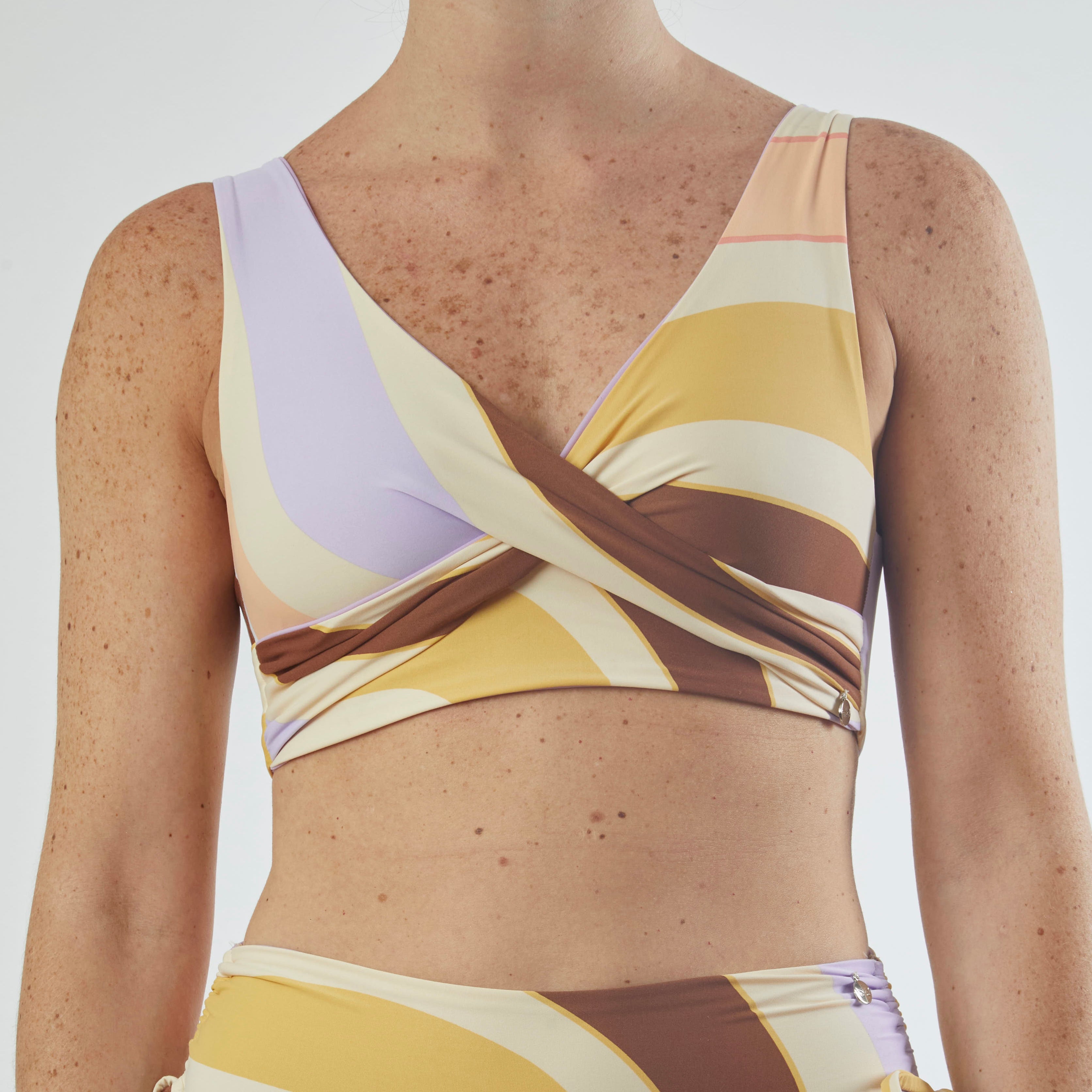 Top saona lila print