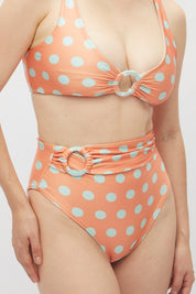 Preventa Bottom Piccola con aro Multi lunares menta pastel