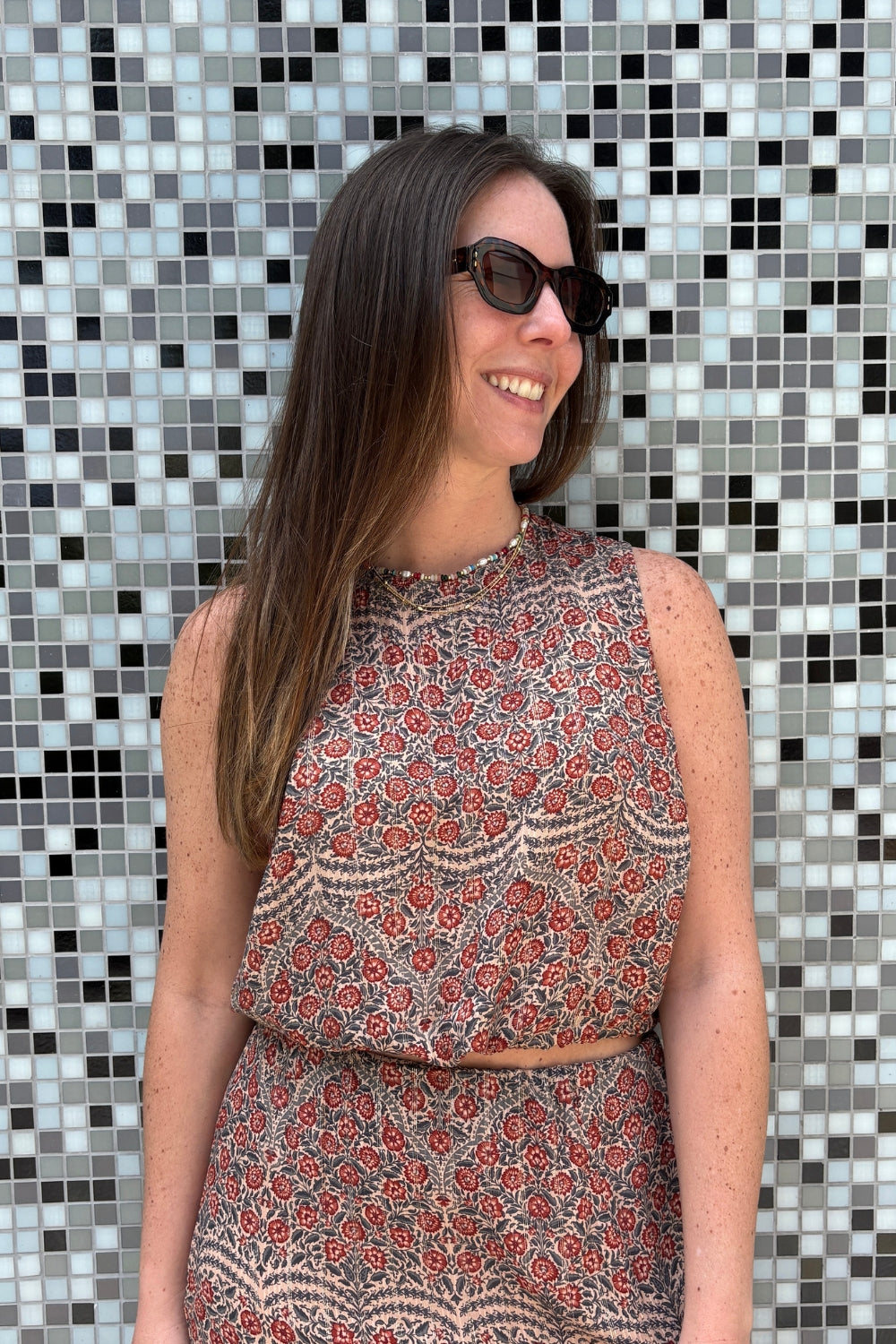 Blusa Sidney Flores vintage