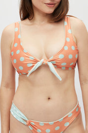 Top Señoritas Multi lunares menta pastel