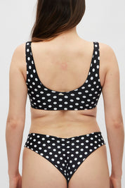 Bottom Cocos Lunares negros reversible a negro