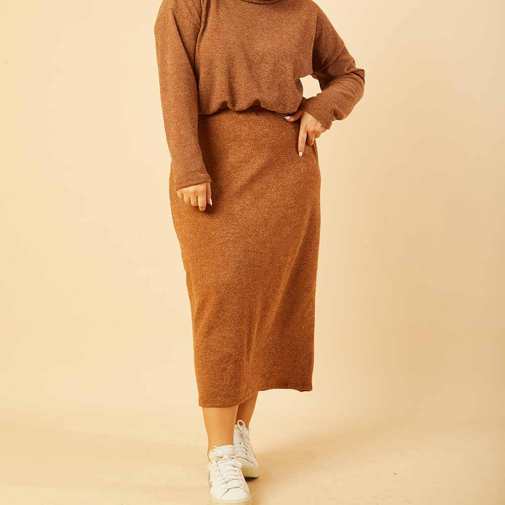 Falda Pemba camello
