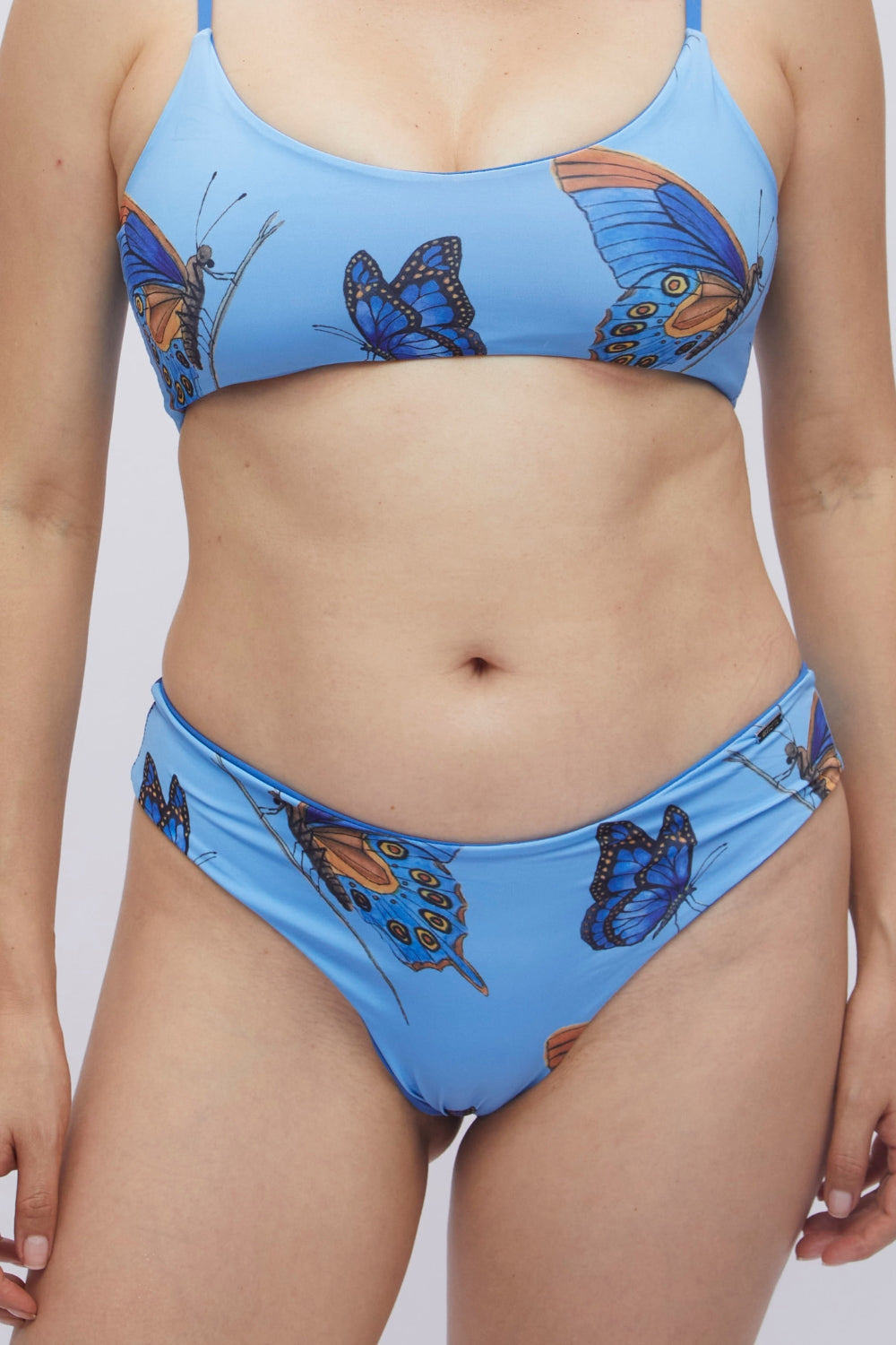 Bottom Gaviotas Mariposa Amazónica reversible a azul claro