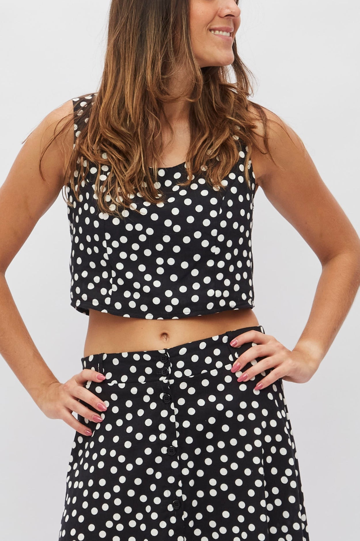 Blusa Villa Rica Lunares negros