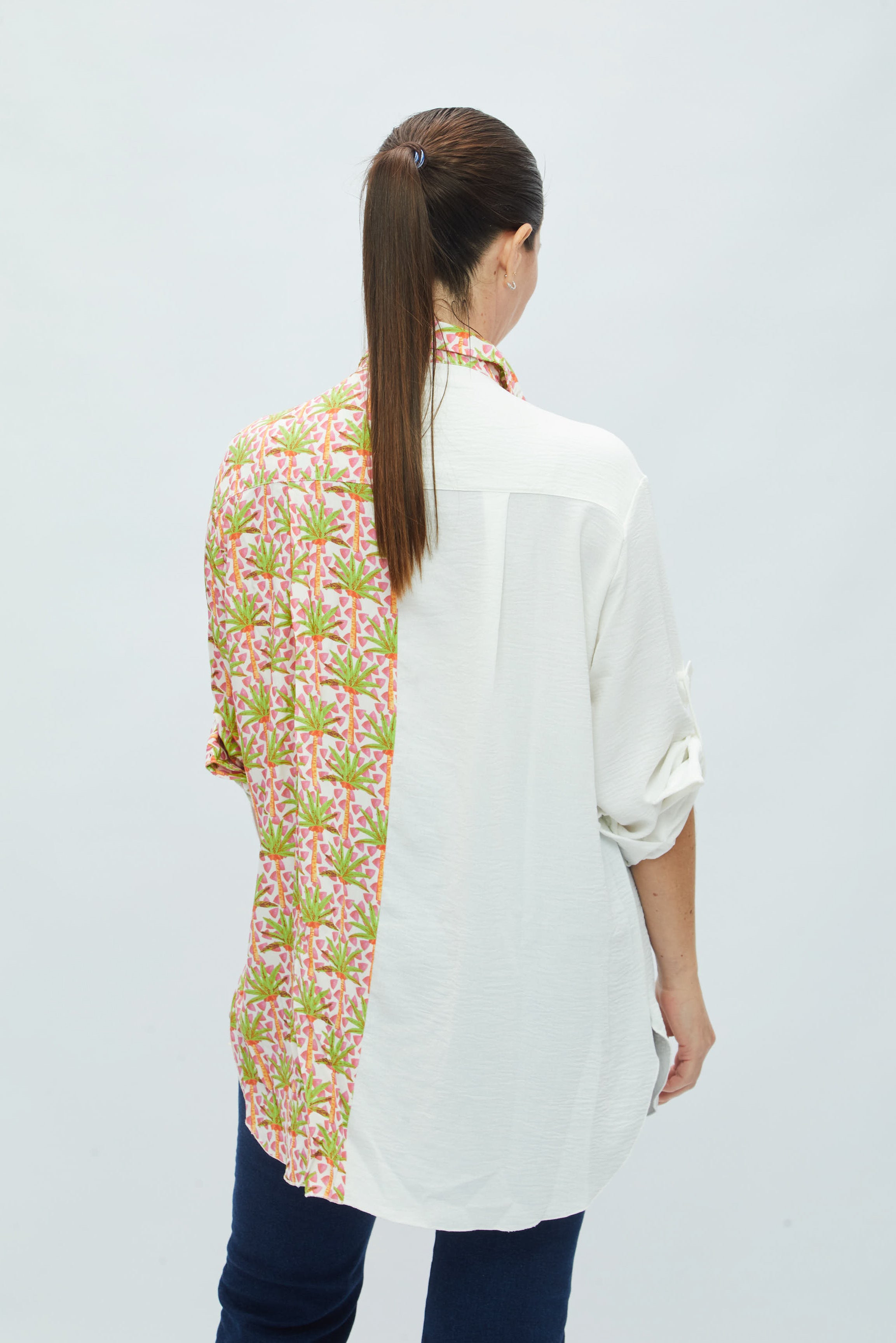 Blusa Copacabana Palmeras bicolor