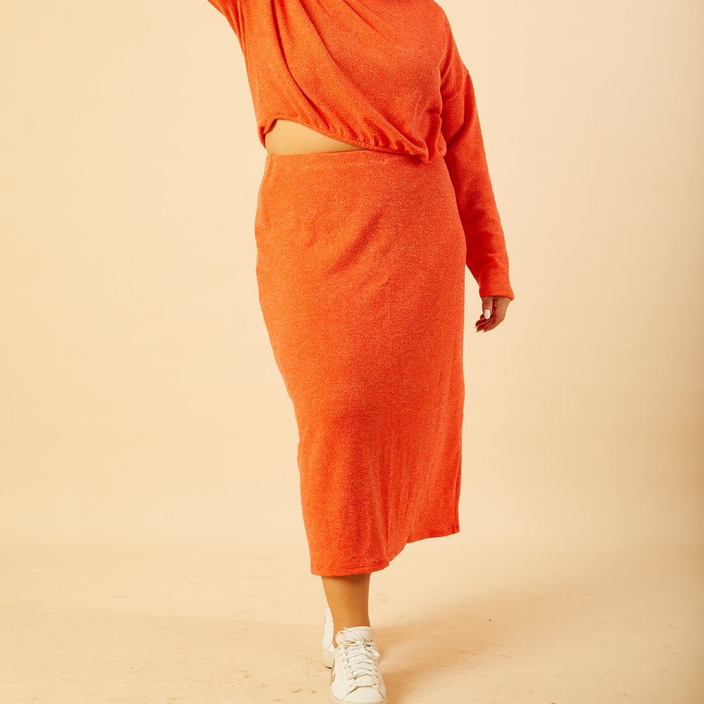 Falda Pemba naranja