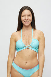 Top Nasau Magenta reversible a aqua