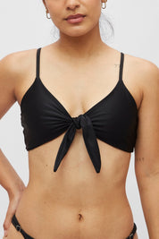 Top Santa María Negro satinado reversible a mate