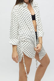 Blusa Copacabana Mini lunares negros
