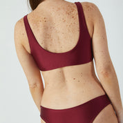 Top Señoritas vino satinado