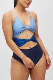 Entera Pimentel Tricolor azul satinado