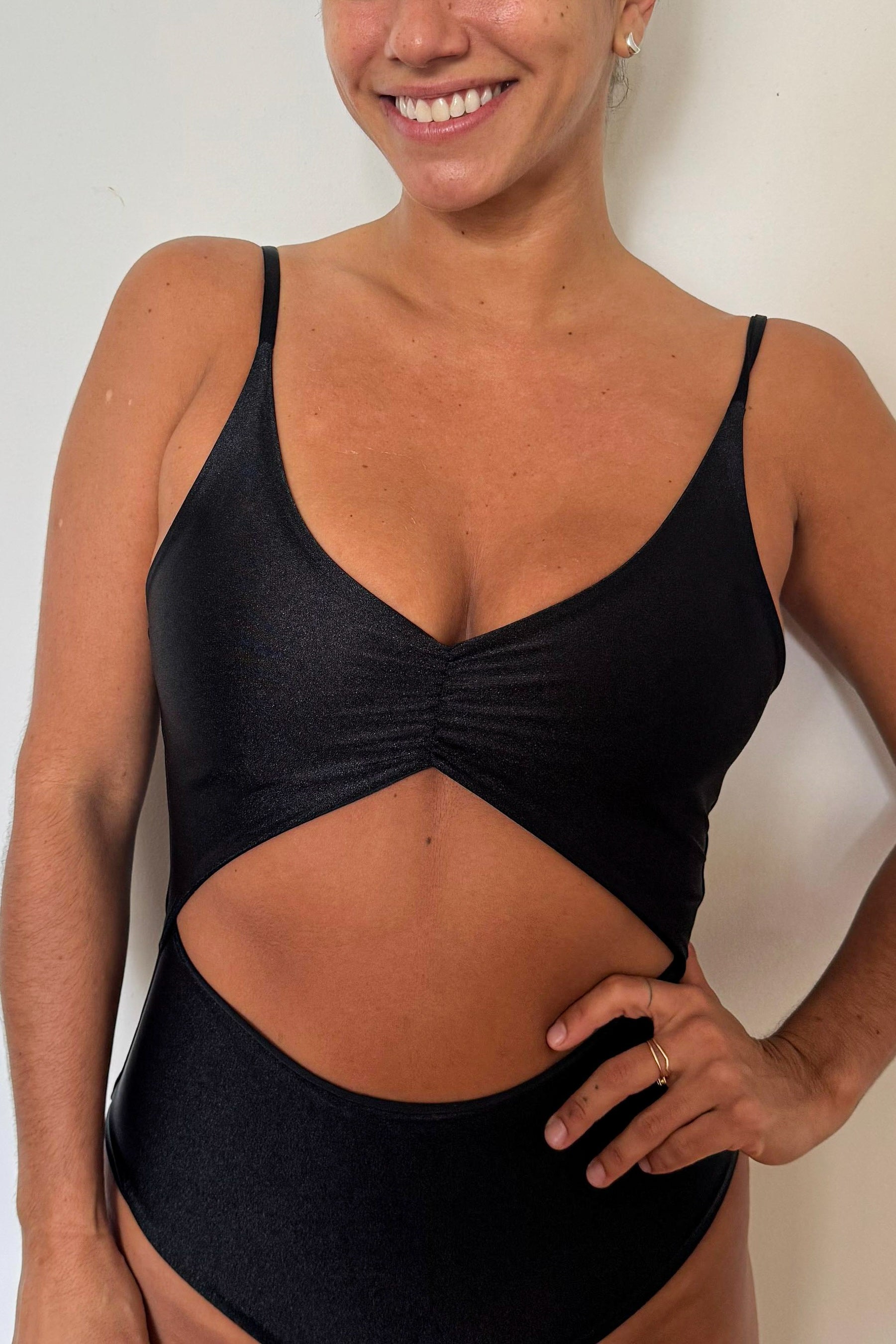 Entera Mira Mar Negro satinado reversible a mate