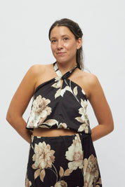 Blusa Macarella Flores beige