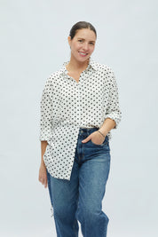 Blusa Copacabana Mini lunares negros