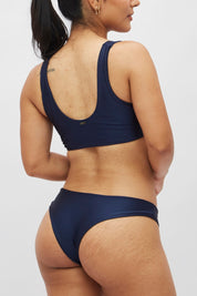 Top saona azul noche satinado