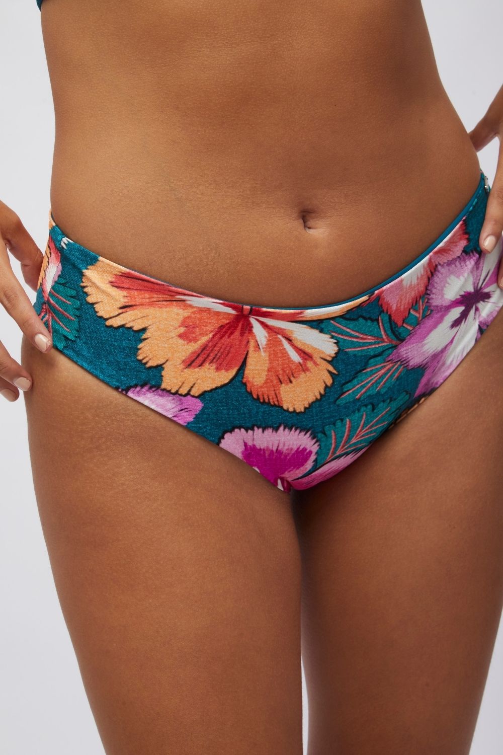 Bottom Bogatell Maxi flores reversible a peacock