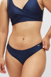 Bottom gaviotas azul noche satinado