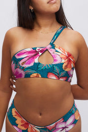 Top Barú Maxi flores reversible a peacock