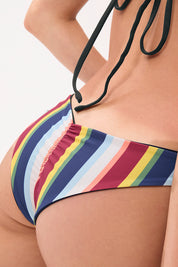 Bottom Cocos líneas azules reversible a azul