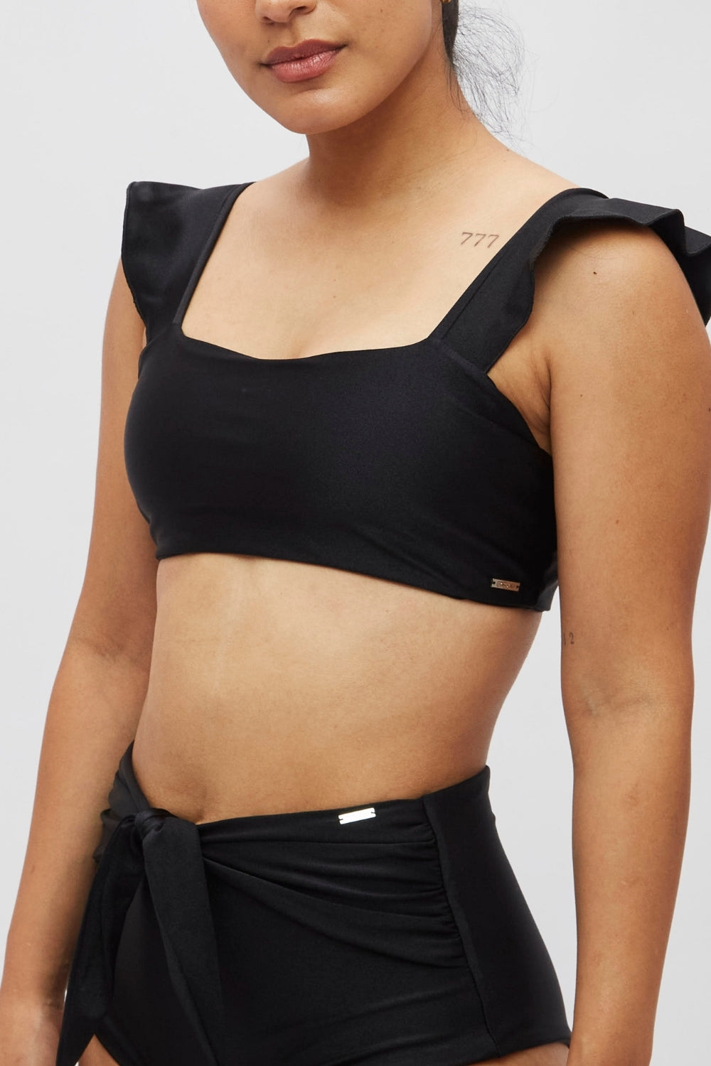 Top caballeros Negro satinado reversible a mate