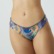 Bottom Cocos flores moradas reversible