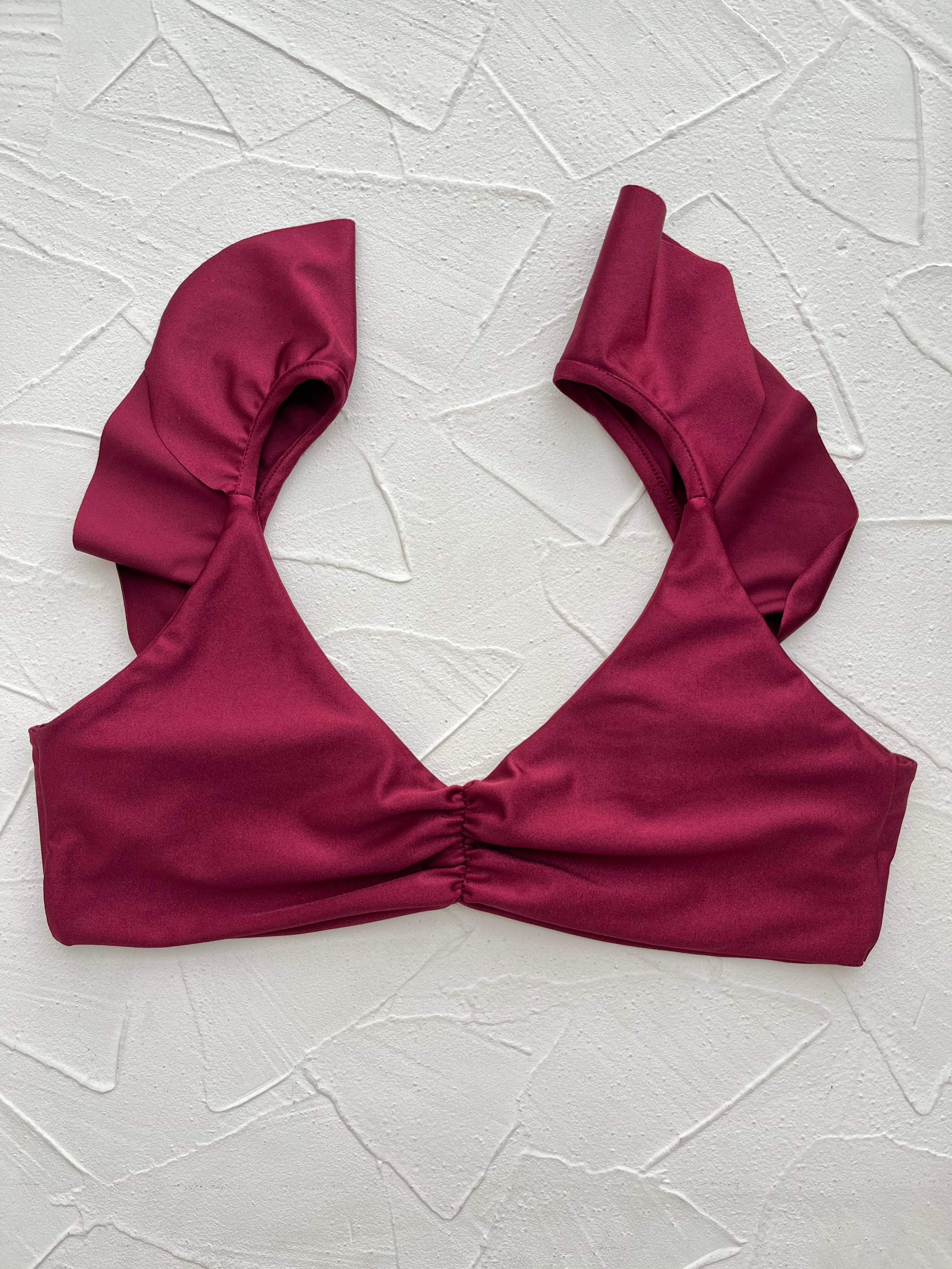 Top palmas vino satinado