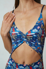 Entera Mira Mar Amuletos reversible a azul marino