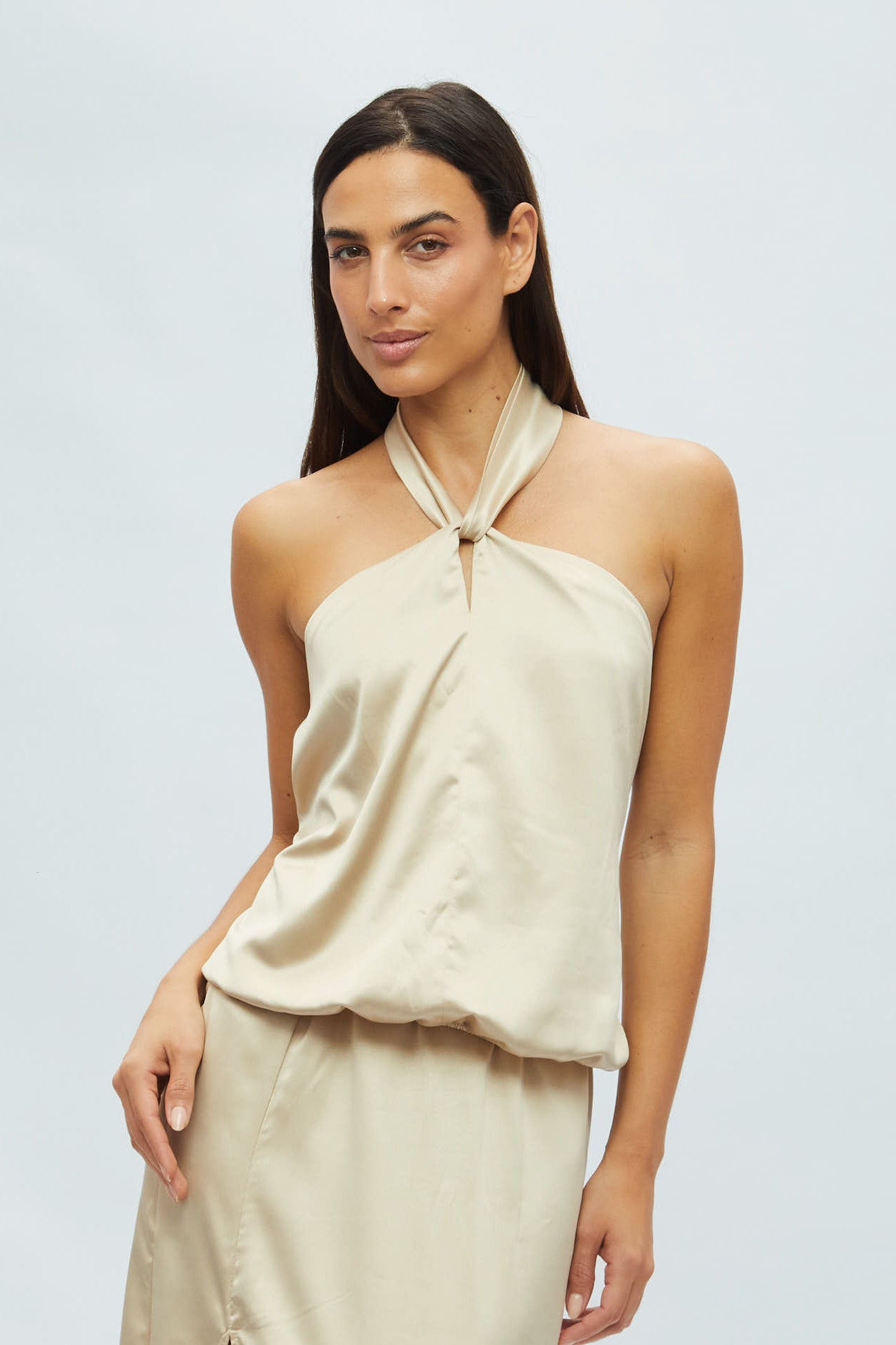 Blusa Macarella Champagne