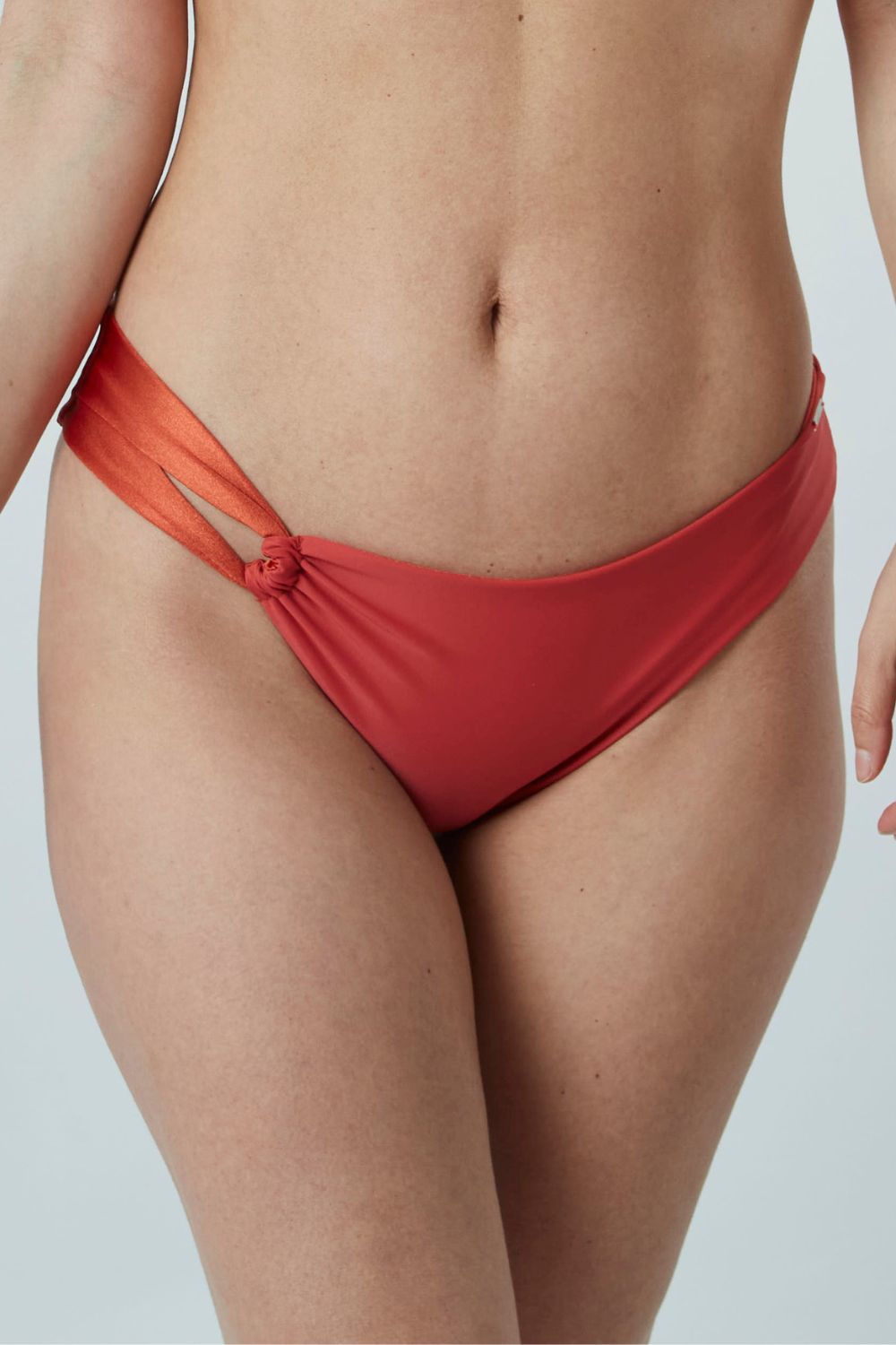 Set Top Barú + Bottom Bávaro Lacre satinado