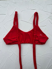 Top Brisas Trenzado rojo