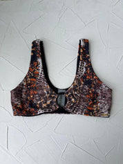 Top Cabo Pitón de fuego reversible a negro