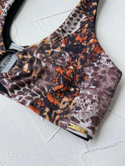 Top Cabo Pitón de fuego reversible a negro