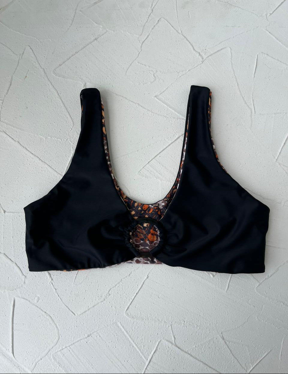 Top Cabo Pitón de fuego reversible a negro