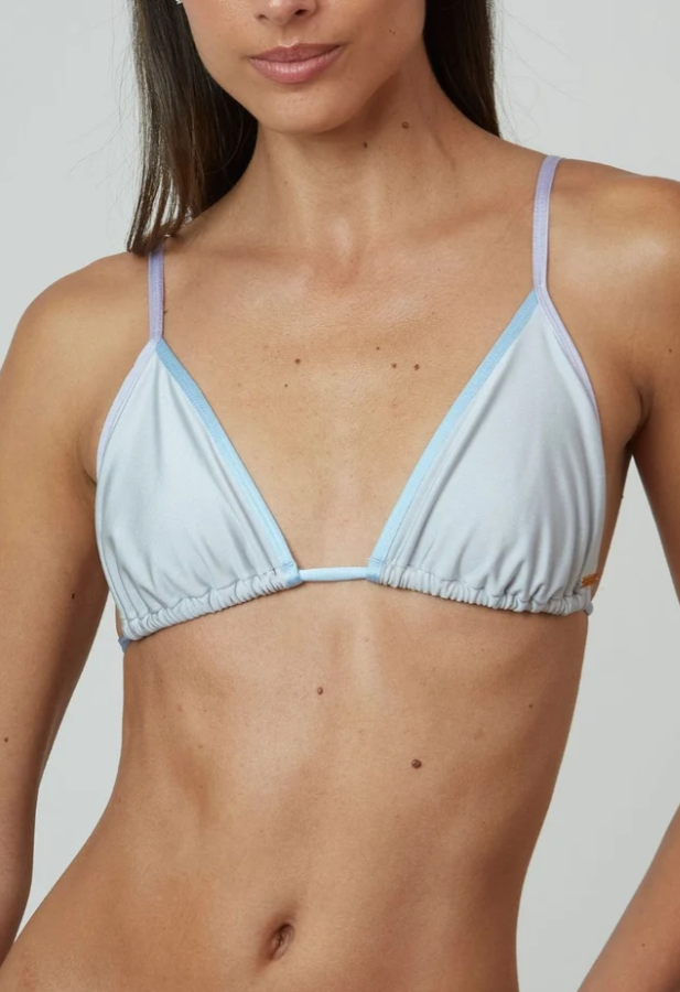 Set Top Gramas + Bottom Federica Tricolor Gris Satinado