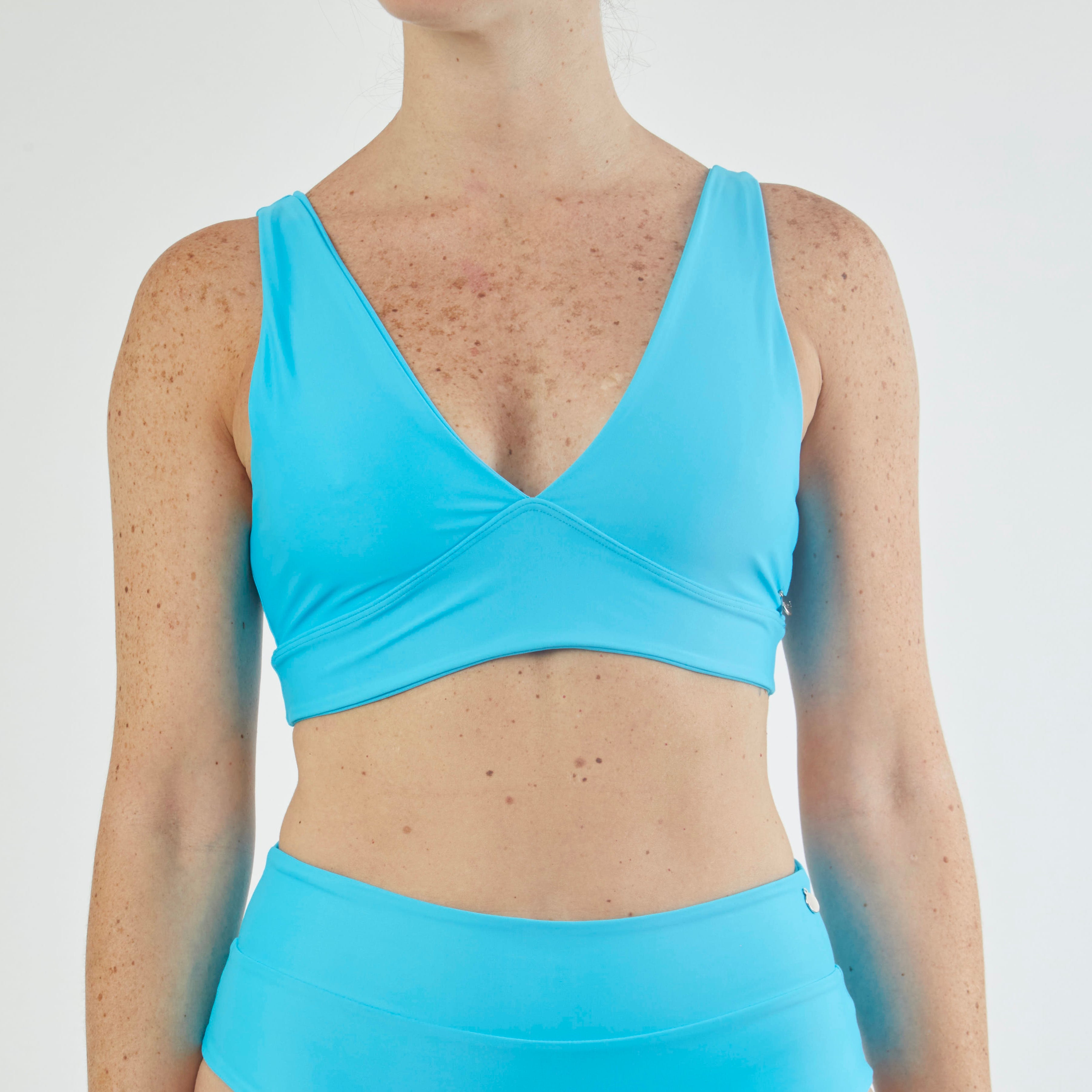 Top Canarias celeste turquesa