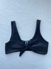 Top Señoritas Negro satinado reversible a mate