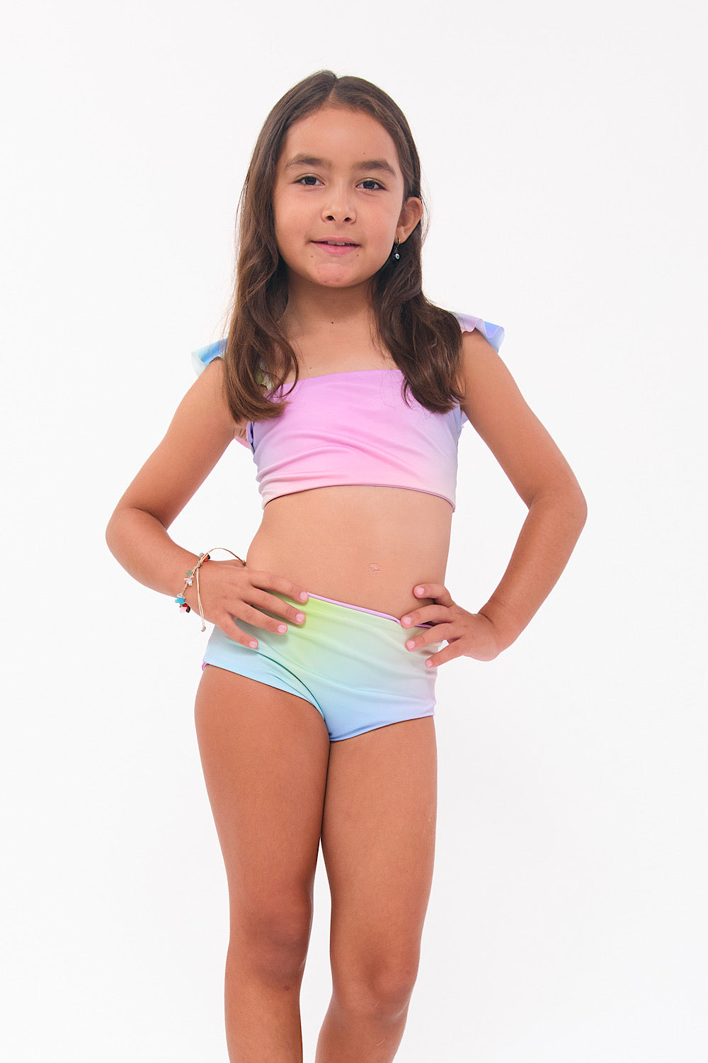 Conjunto Tahíti arcoiris print