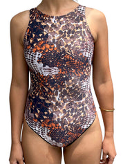 Entera Santorini sin mangas Pitón de fuego reversible a negro